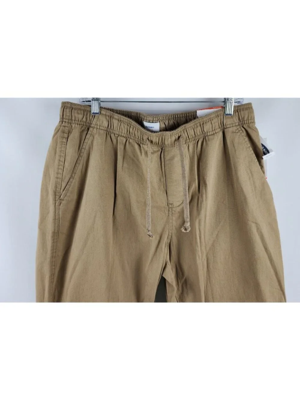 Old Navy Pants Mens Large Tan Built-in Flex Modern Joggers Tapered Leg 34x29 NWT